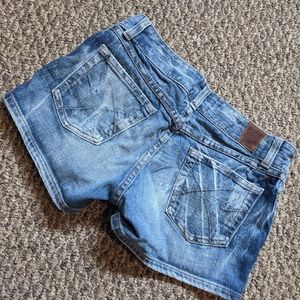 Bke shorts blue women buckle